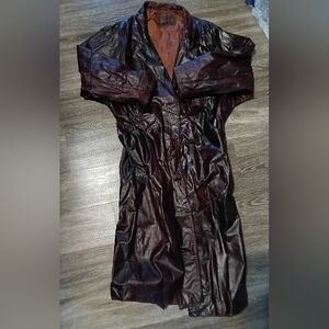 Men's Avanti Size Small Genuine Leather Trench Coat